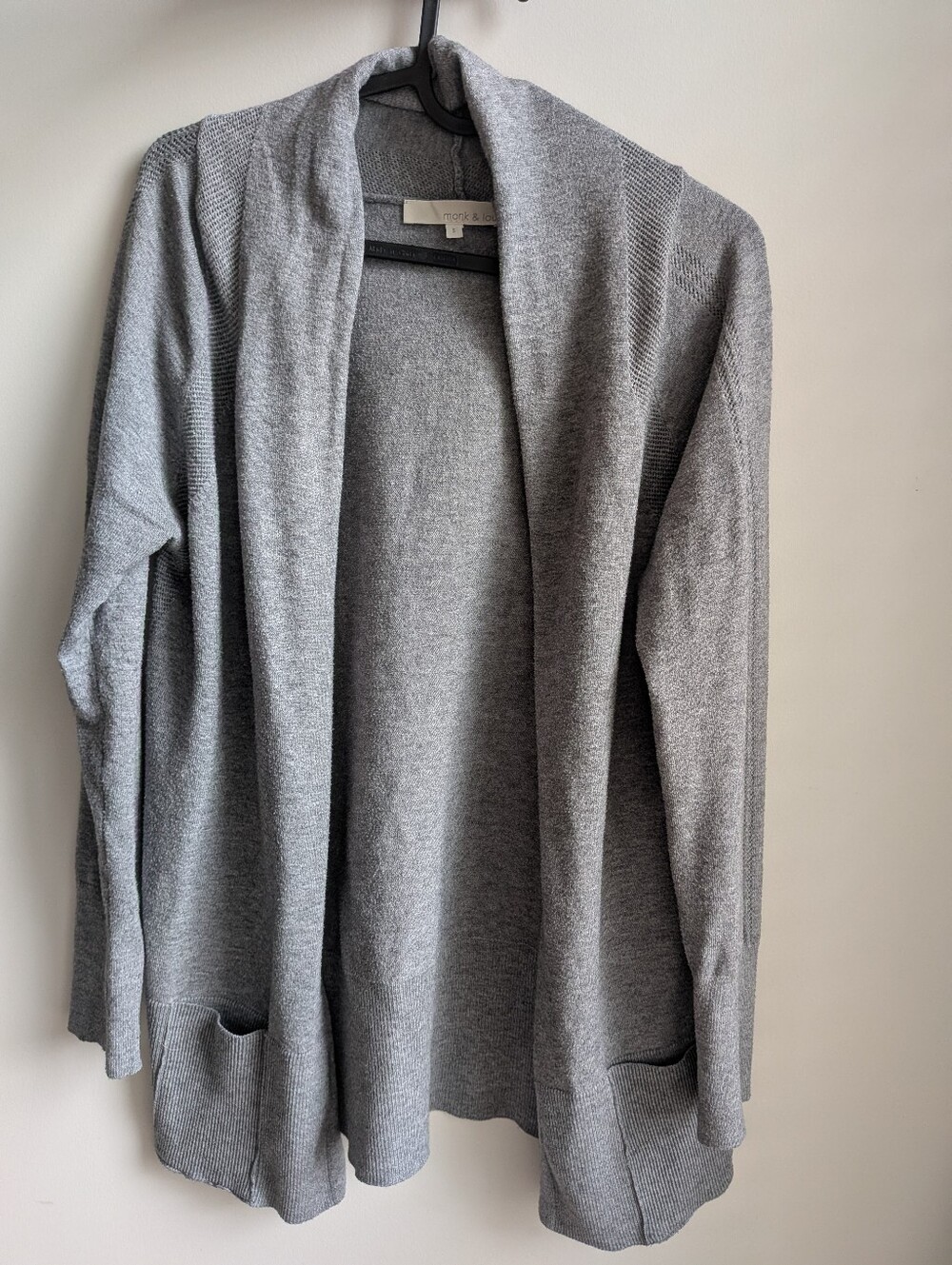 Women’s Cardigan Sweater Pointelle Details With Pockets